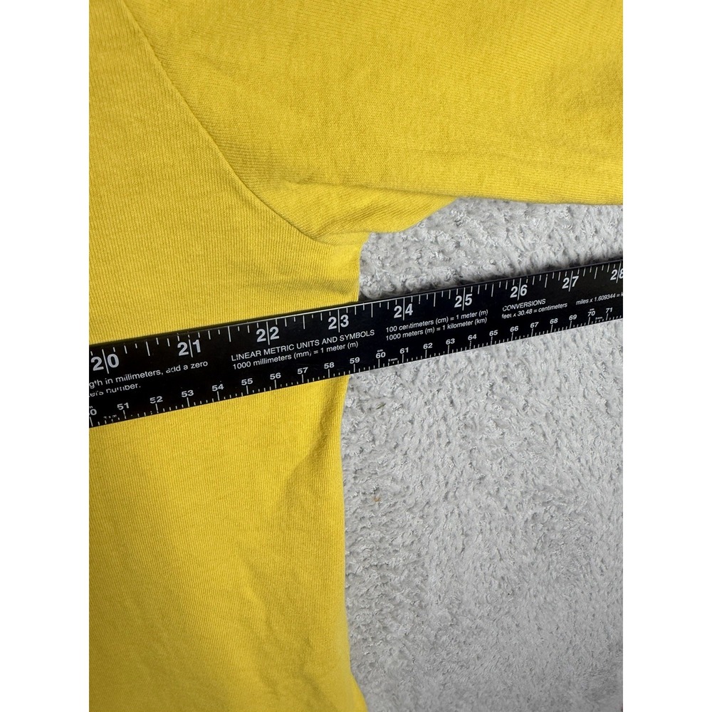 Diesel Electronic Tekno Rave T Shirt Yellow Men Size 2XL Patchwork - Picture 3 of 5